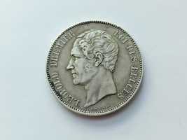 5 Franków 1849 Belgia Leopold l oryginał Srebro