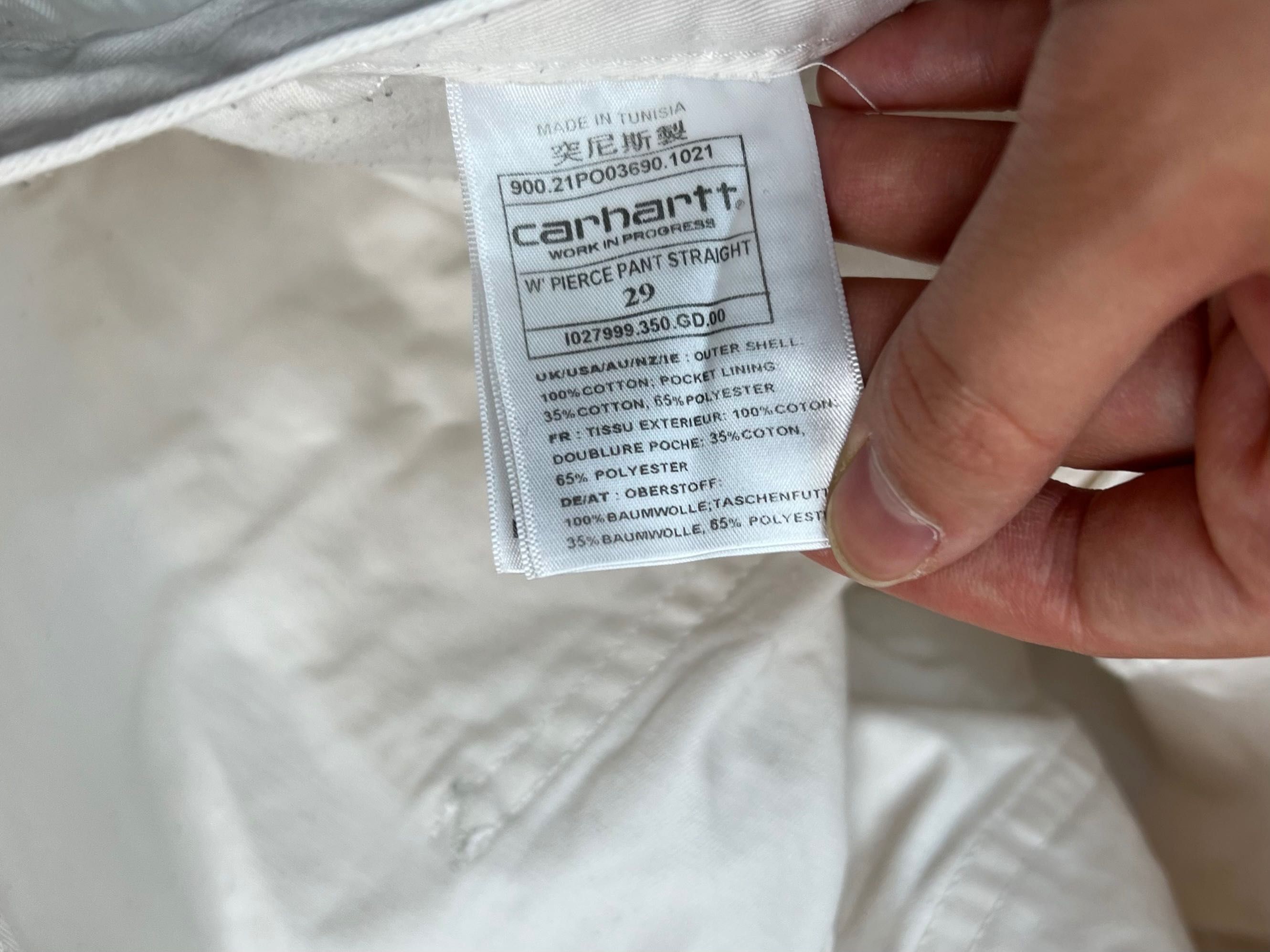 Spodnie Carhartt single knee white label
