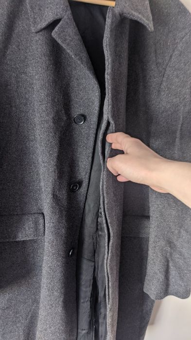 Wełniany męski płaszcz Jake*s XL Ramazotti klasyczny długi wełna