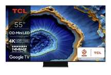 Telewizor TCL Mini LED 55C809: QLED 4K 144Hz Google TV, HDMI 2.1