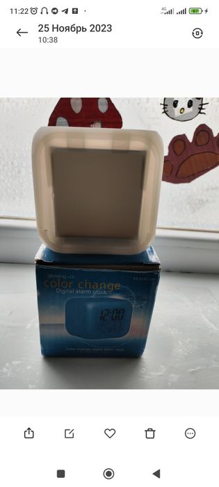 Электронные часы настольные Кубик Color change Хамелеон