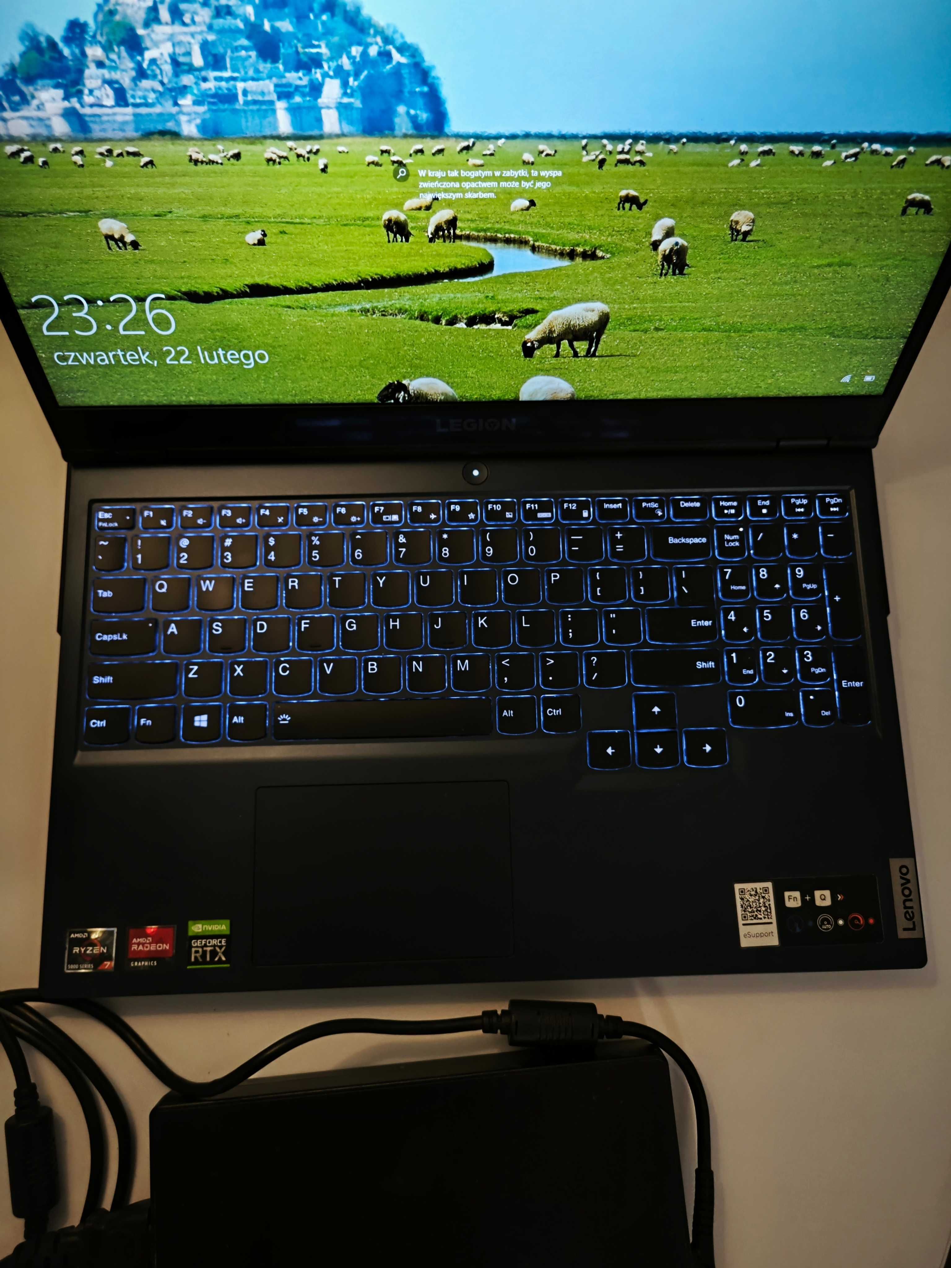 Laptop Lenovo Legion 5 do gier, pracy, nauki RTX 3060 | Razen R7 5800H