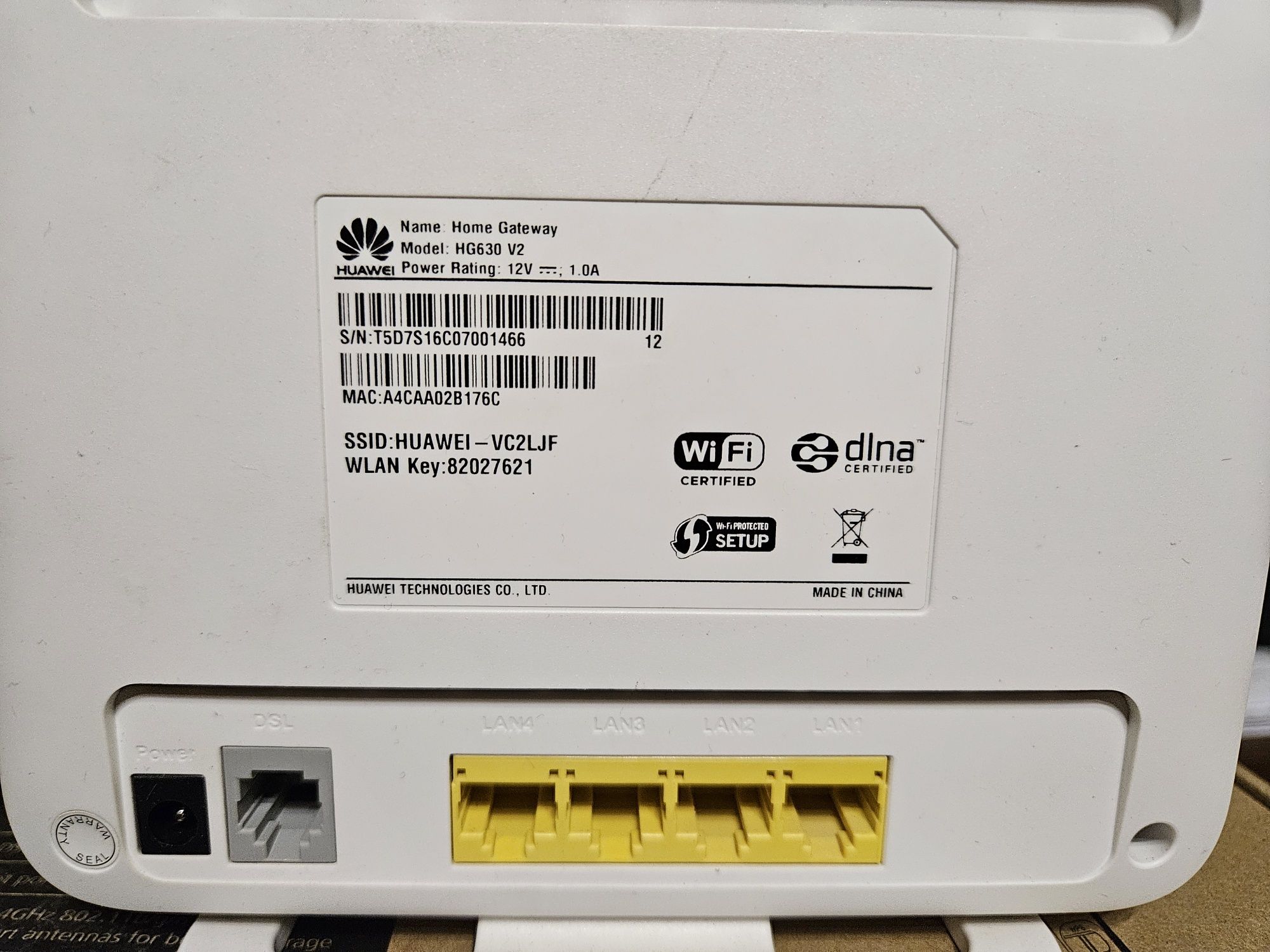 Роутер модем HUAWEI HG630 V2