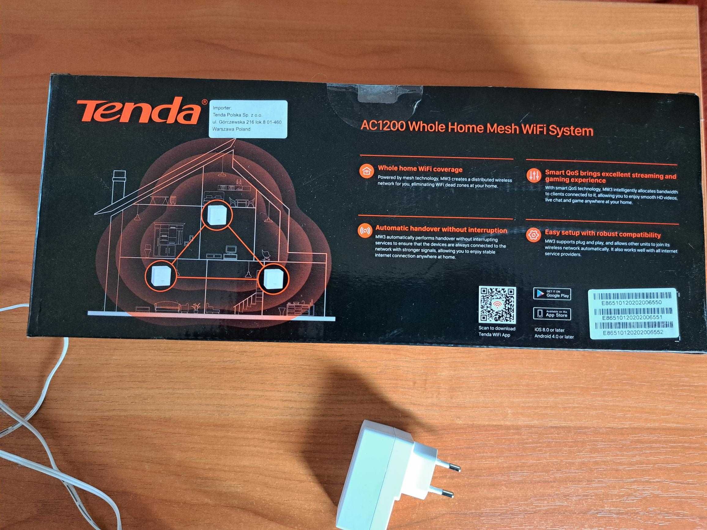 Tenda Nova  AC1200 Mesh WIFI System MW3 (3 - sztuki)