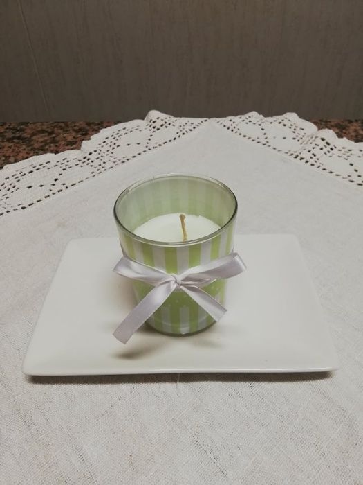 Vela de Decoração com Base - Novo