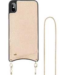 Etui Case w kolorze złotym z łańcuszkiem do iPhone X/XS