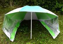 Parasol przeciwsłoneczny z osłoną przed wiatrem plażowy 160cm