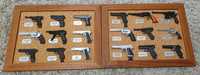 18 Pistolas de coleção miniaturas