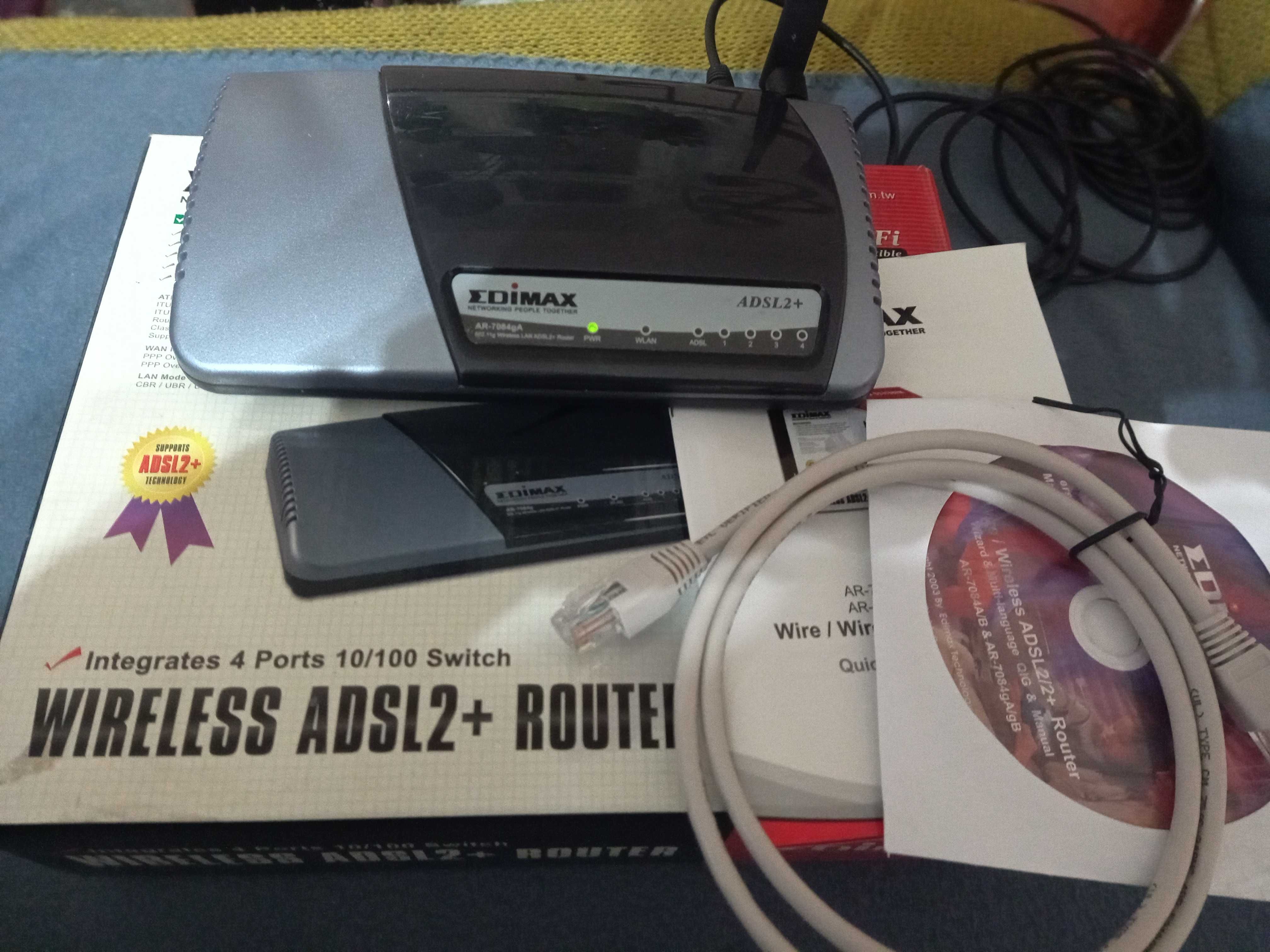 EDIMAX AR-7084gA Router/LAN/WiFi/Modem ADSL