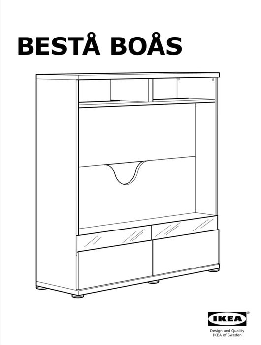 Movel arrumacao Ikea Besta Boas