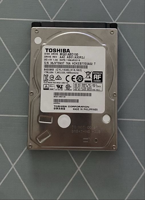 Dysk HDD 2,5’ 1TB Toshiba