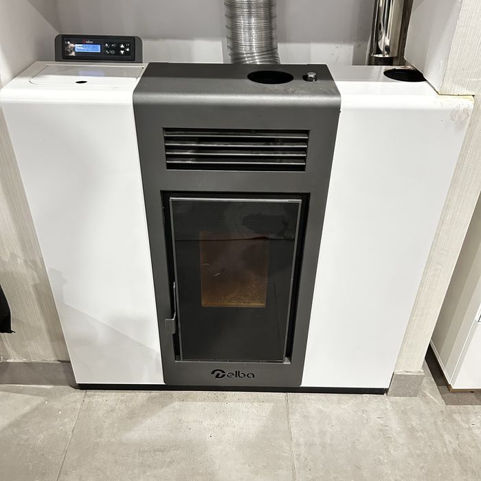 Salamandra pellets 10kw Ar Canalizavel