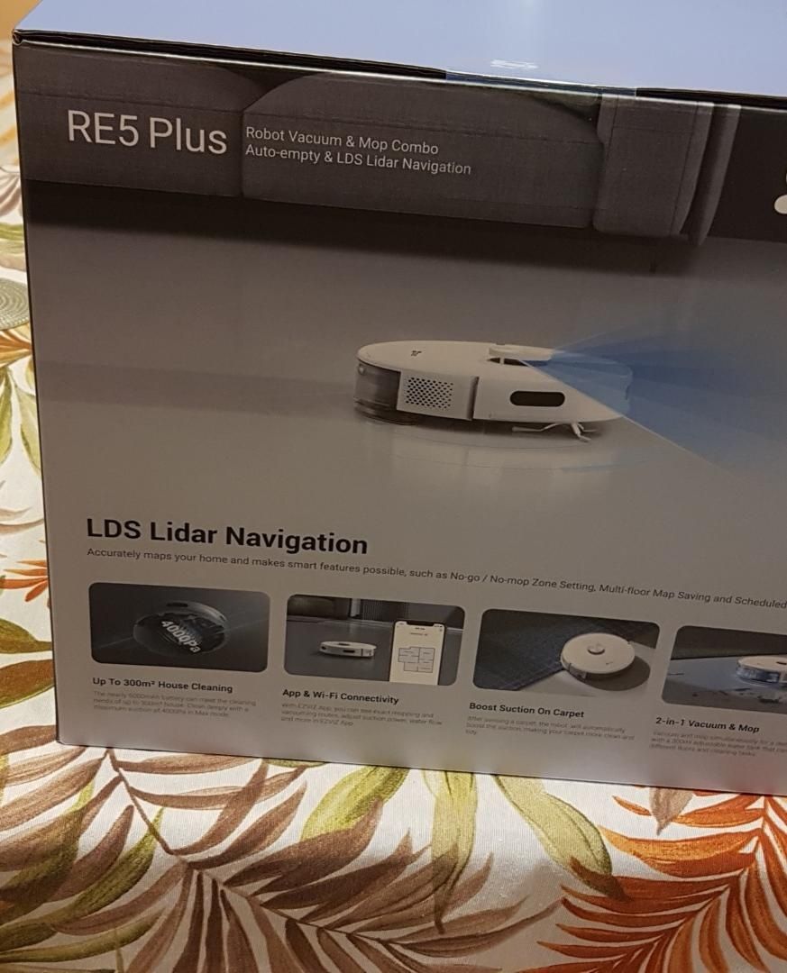 Robot Ezwiz RE5 PLUS mop+stacja oczyszcz. NOWY