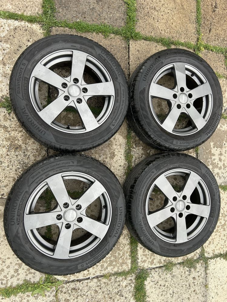 Jak Nowe Alufelgi Opel 16 5x110 astra zafira Opony Uniroyal 7-8mm 2021