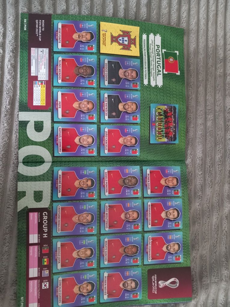 Caderneta cromos Qatar 2022