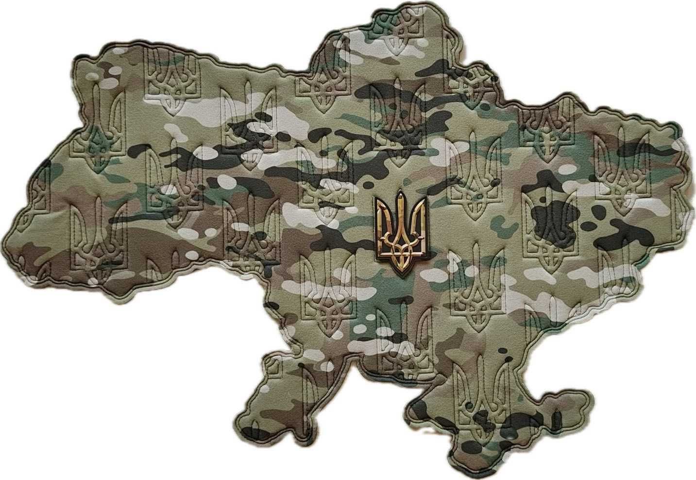 Панель для нашивок и шевронов карта Украины 70*49 см