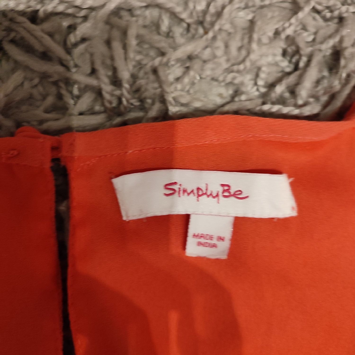 Sukienka SimplyBe 42/XL letnia koralowa