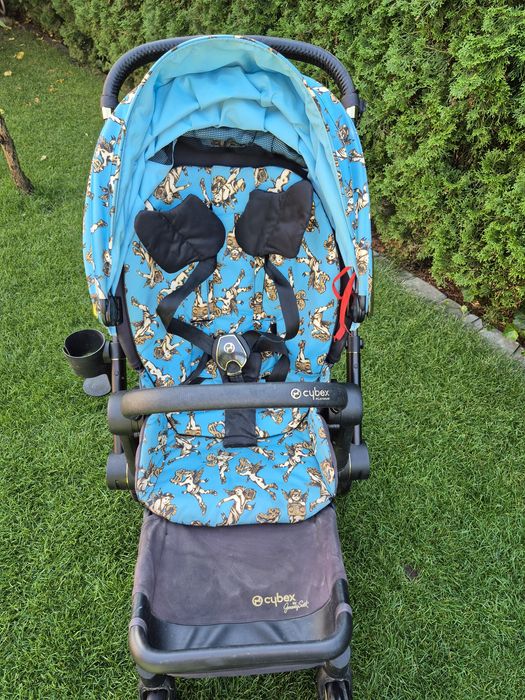 Zestaw wózek 2w1 cybex priam 2.0 jeremy Scott cherub blue