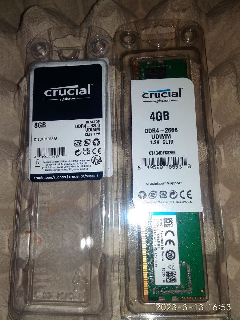 Оперативна память  DDR 4.