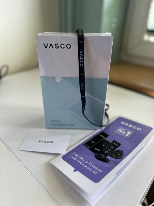 Vasco Translator V4 (black), NOWY, darmowy internet i 112 języków