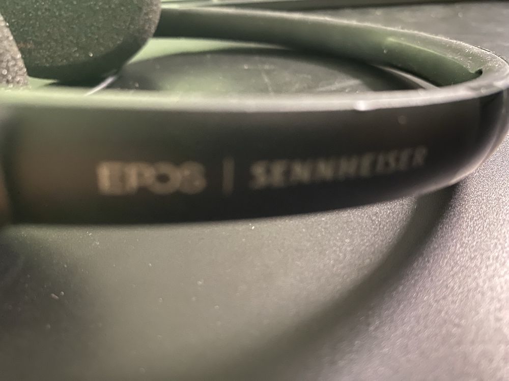 Sennheiset headset mic com cabo - bom estado