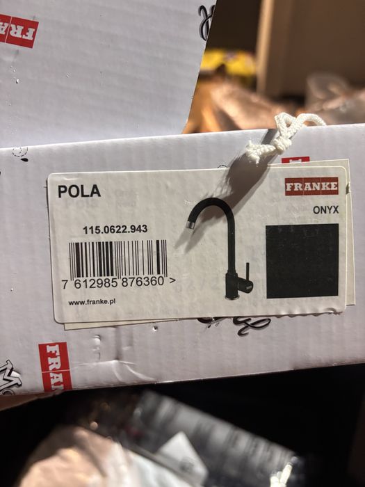 Zlewozmywak Franke Orion OID 611-62 onyx z syfonem przyściennym