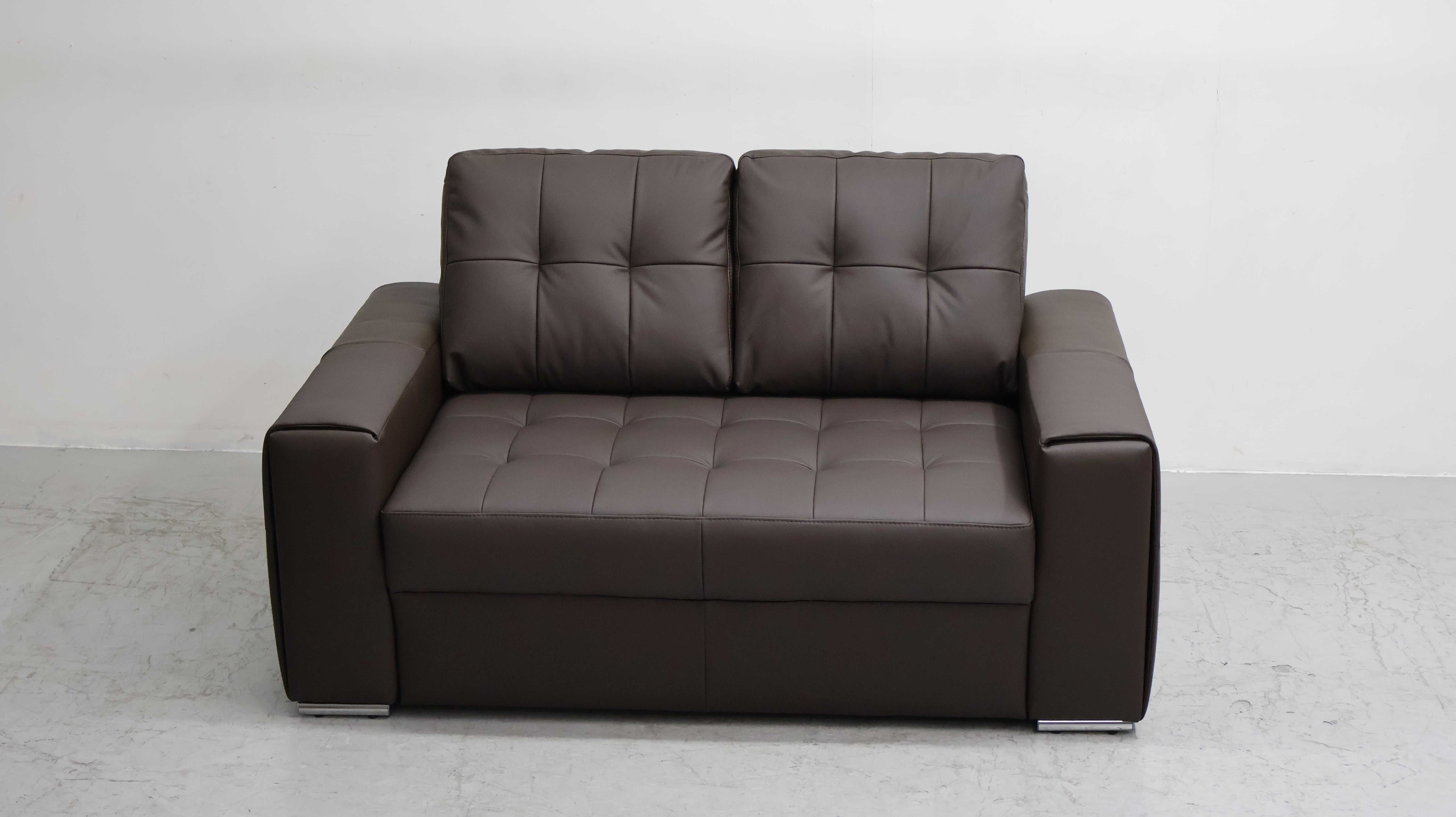 2 osobowa sofa, kanapa, brązowa SKÓRA naturalna 1006 skóra