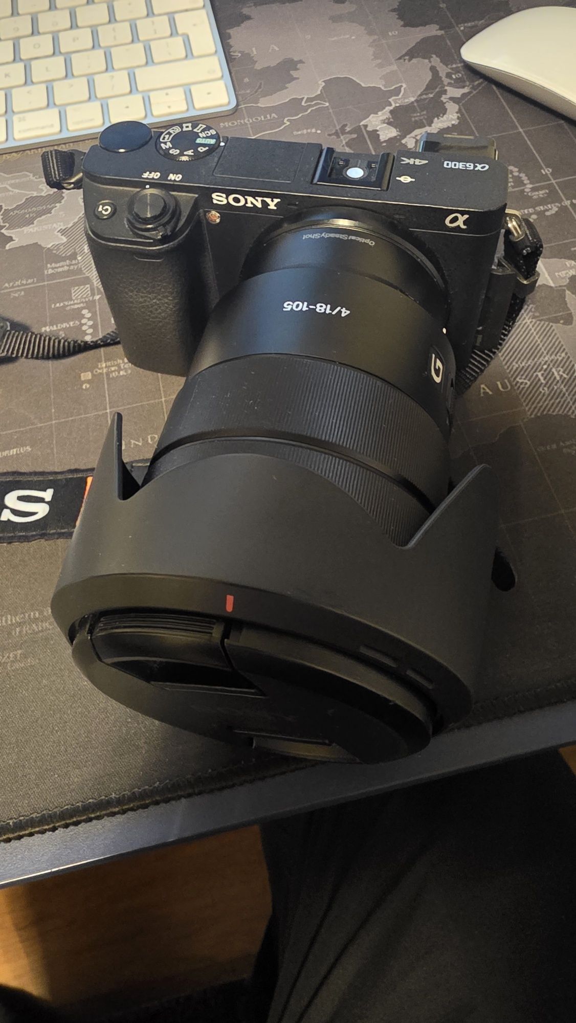 sony a6300 z teleobiektywem sony + sigma 30 mm