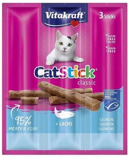 VITAKRAFT CAT STICK MINI zestaw drób, tuńczyk i łosoś 36 sztuk