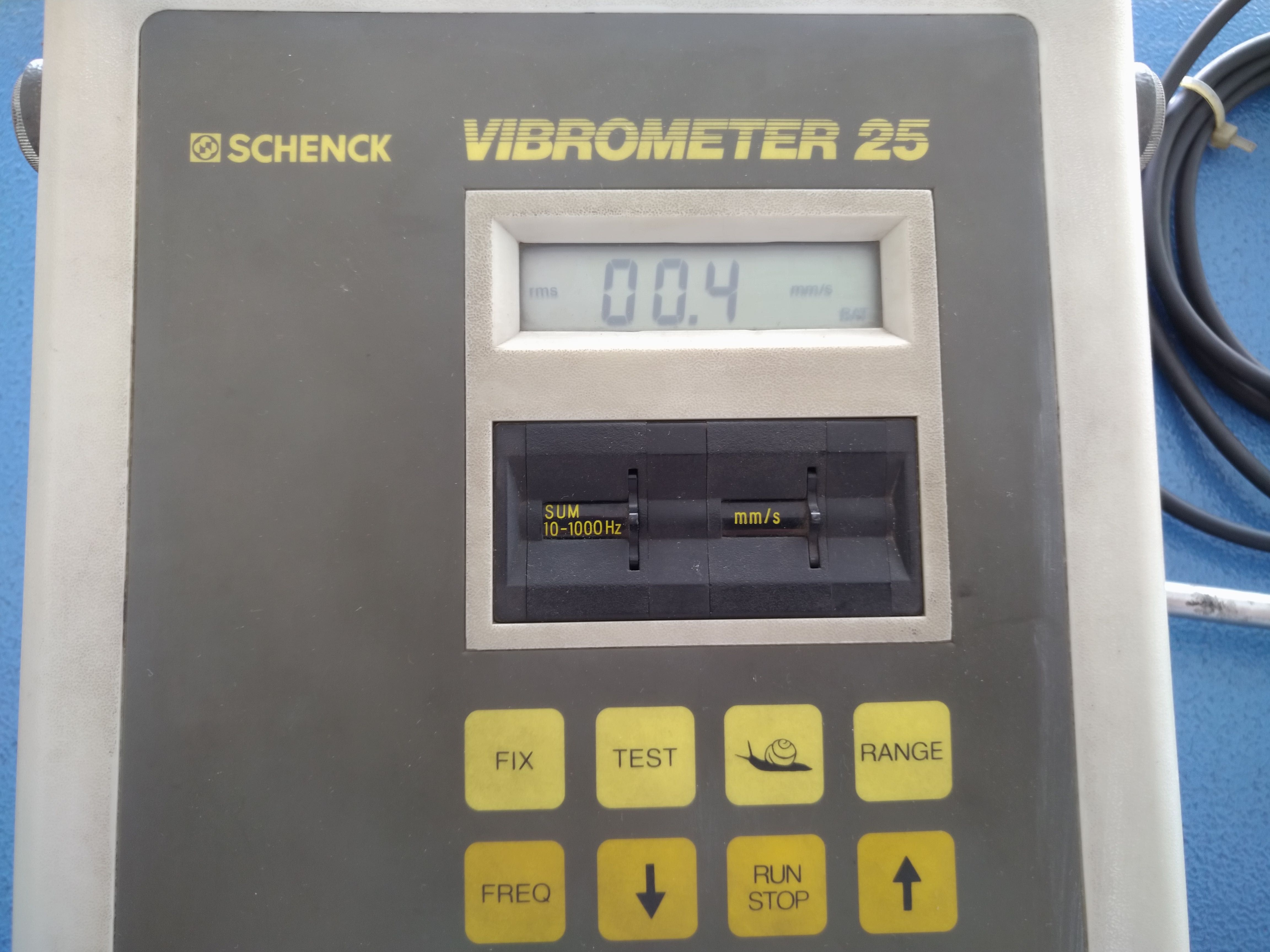 Medidor de Vibrações Schenck Vibrometer 25