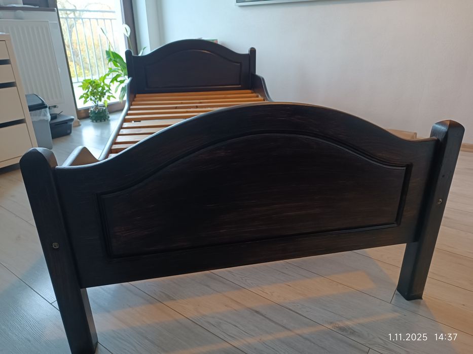 Rezerwacja na brązowe łóżko!, Łóżka sosnowe 3 szt 90x200