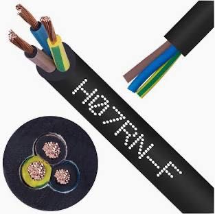 Kabel przewód w gumie przemysłowy 3x1.5