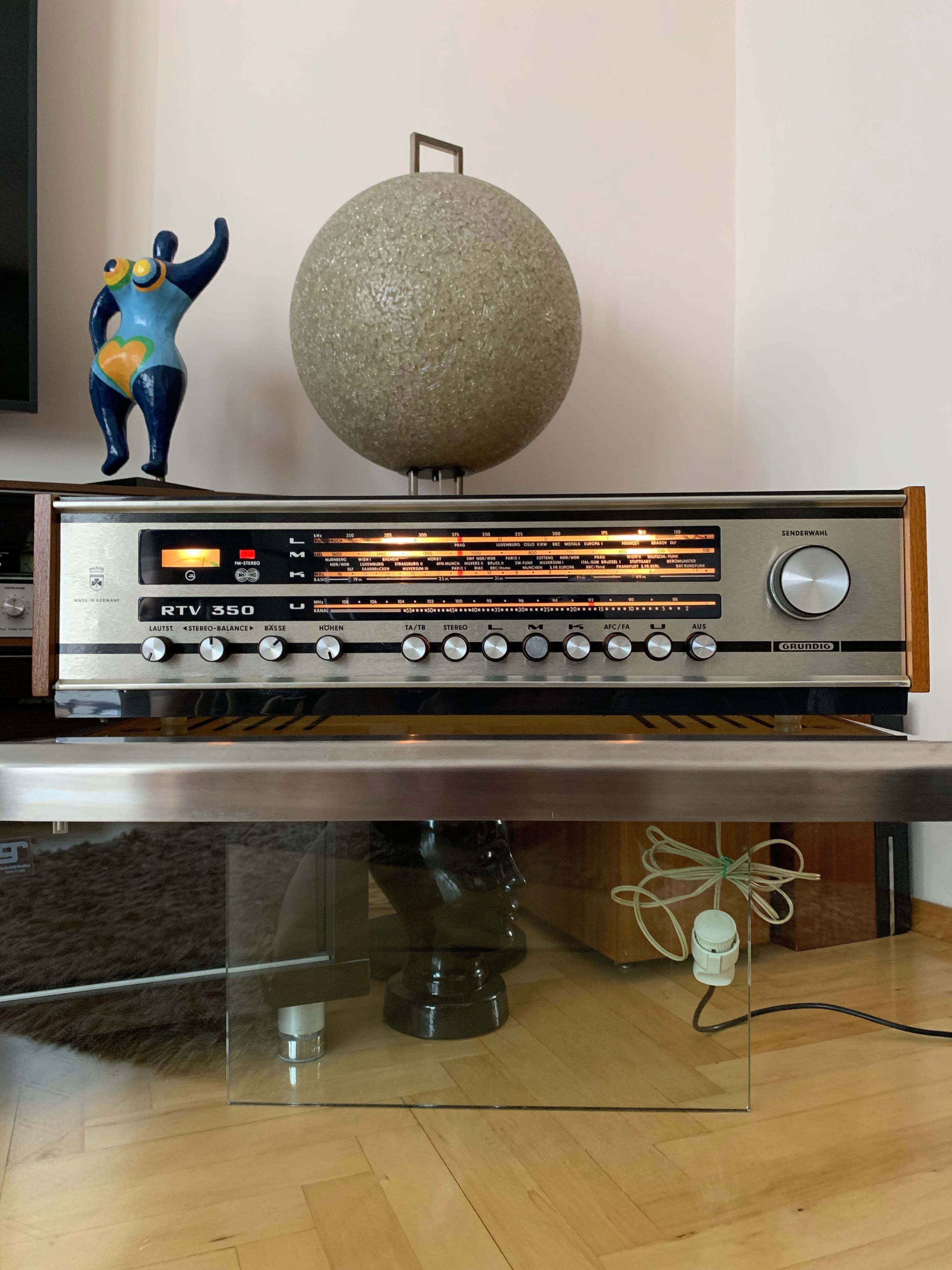 Kolekcjonerski amplituner GRUNDIG RTV 350 Vintage 60’s