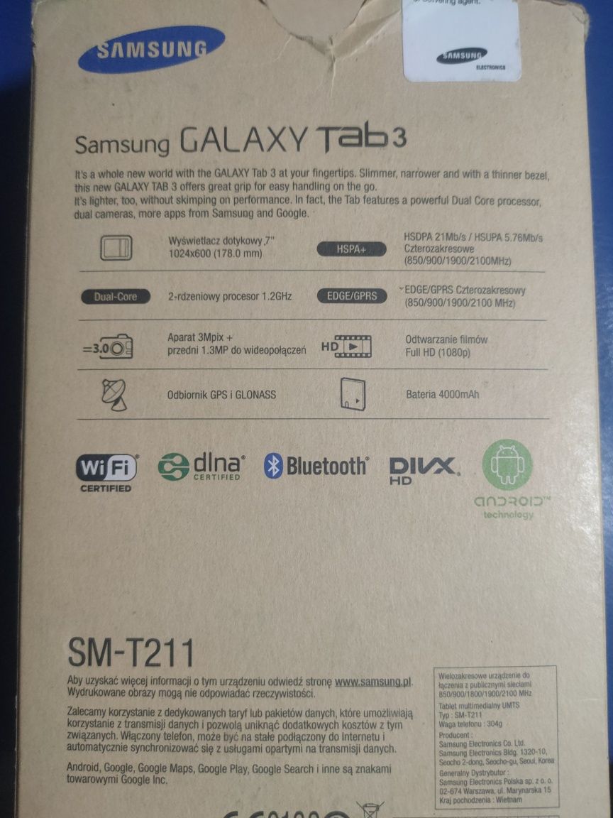 MEGA OKAZJA ! Samsung Galaxy TAB 3 7""