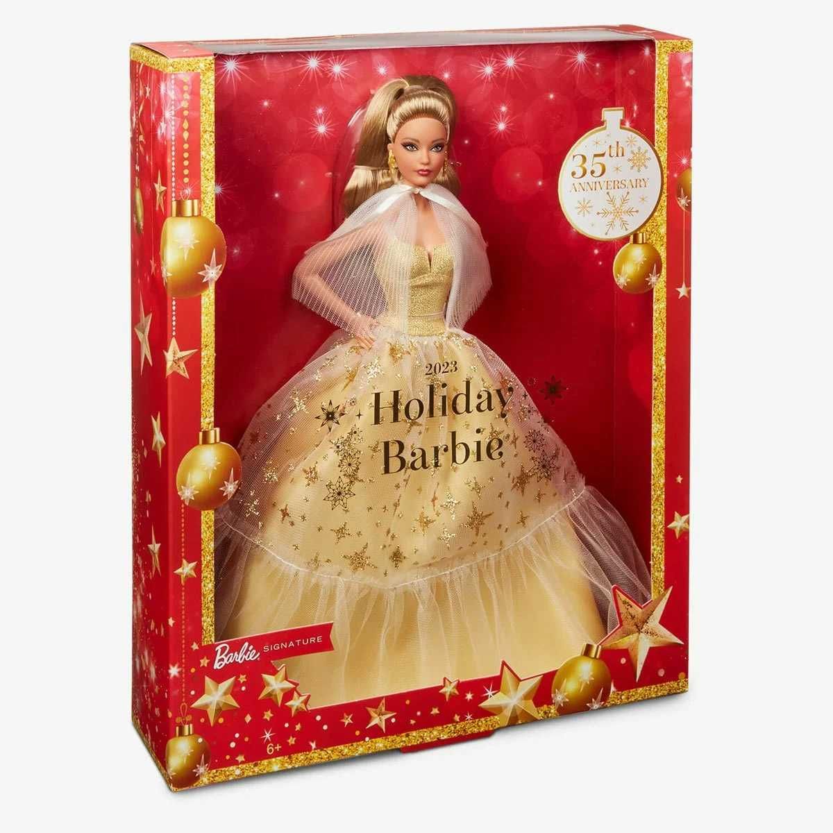 Колекційна лялька Holiday Barbie 2023 dolls 35th anniversary edition