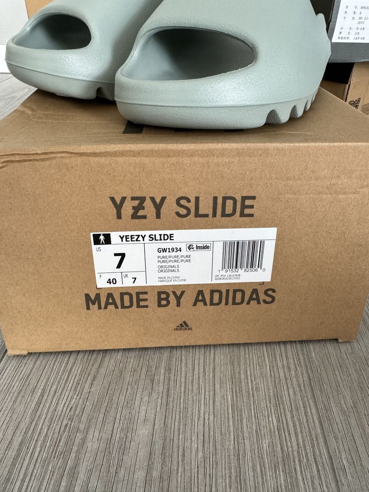 Оригинальные Слайды Adidas YEEZY Slide Salt ORIGINAL 100%