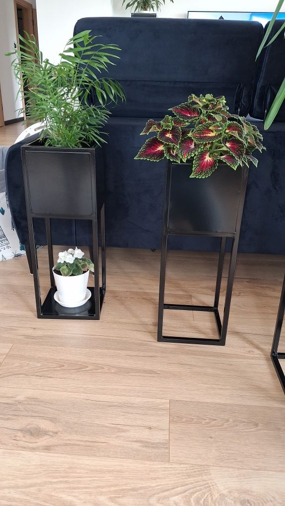 Kwietnik metalowy, kwietnik loft, kwietnik donica
