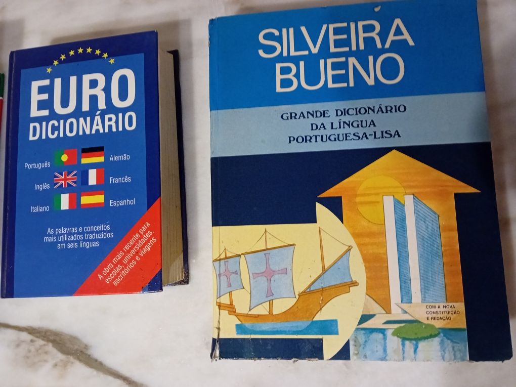 Conjunto de 3 Dicionários Língua Portuguesa