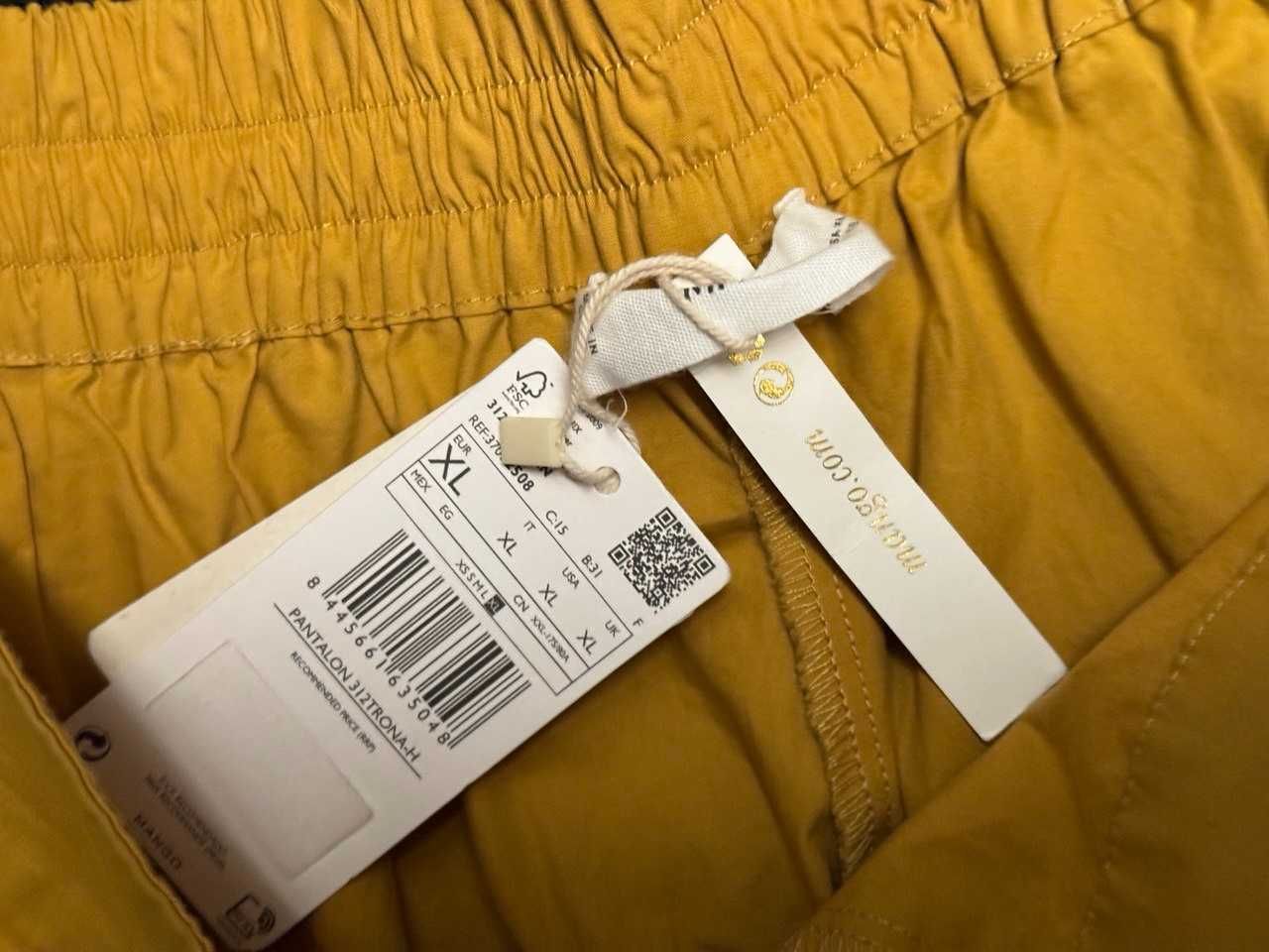 Широкі штани-кюлоти яскравого кольору від Mango рр XL