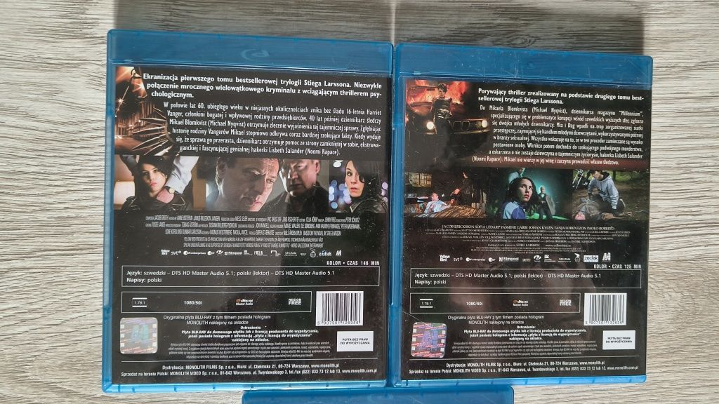 Millennium trylogia Blu-ray