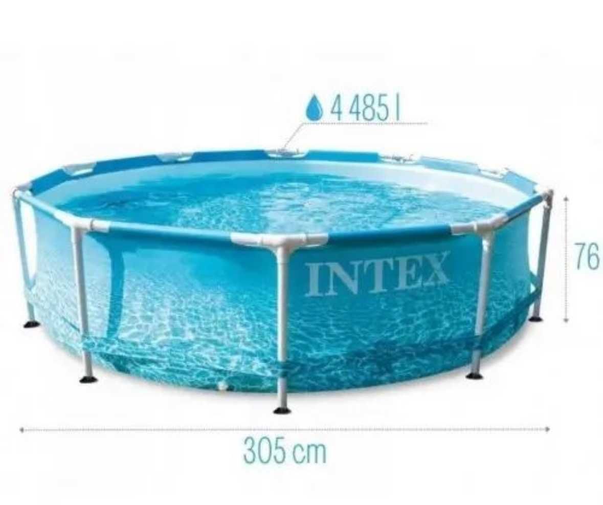 Каркасный бассейн Intex 28208 с фильтром на 1250 л/ч Размер 305х76 см