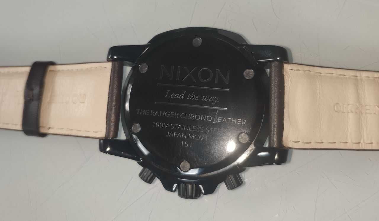 Zegarek Męski Nixon The Ranger Chrono Leather Analog - A940712