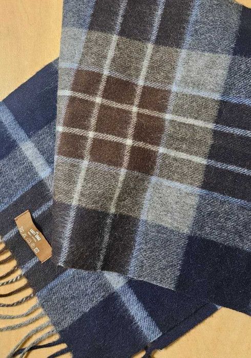 Мужской шарф клетка из 100% шерсти Lake Edge