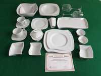 Zastawa stołowa Komplet obiadowy porcelanowy