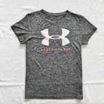 Футболка under armour женская серая оригинал в принт большой логотип