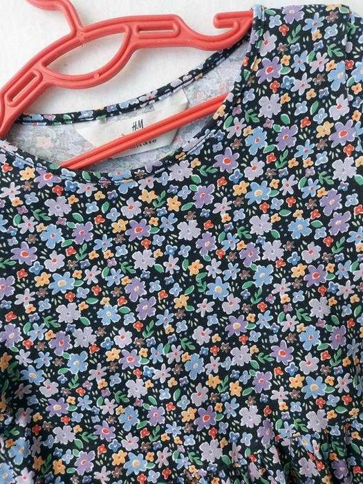 Сукня літня для дівчинки з довгим рукавом h&m