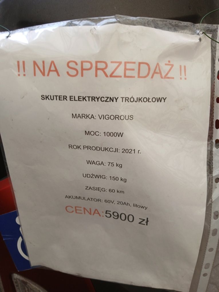 Wózek inwalidzki akumulatorowy na dużych kołach