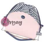 Granatowy organizer do OBAG MOON LIGHT worek paseczki 2 kieszenie OMAY