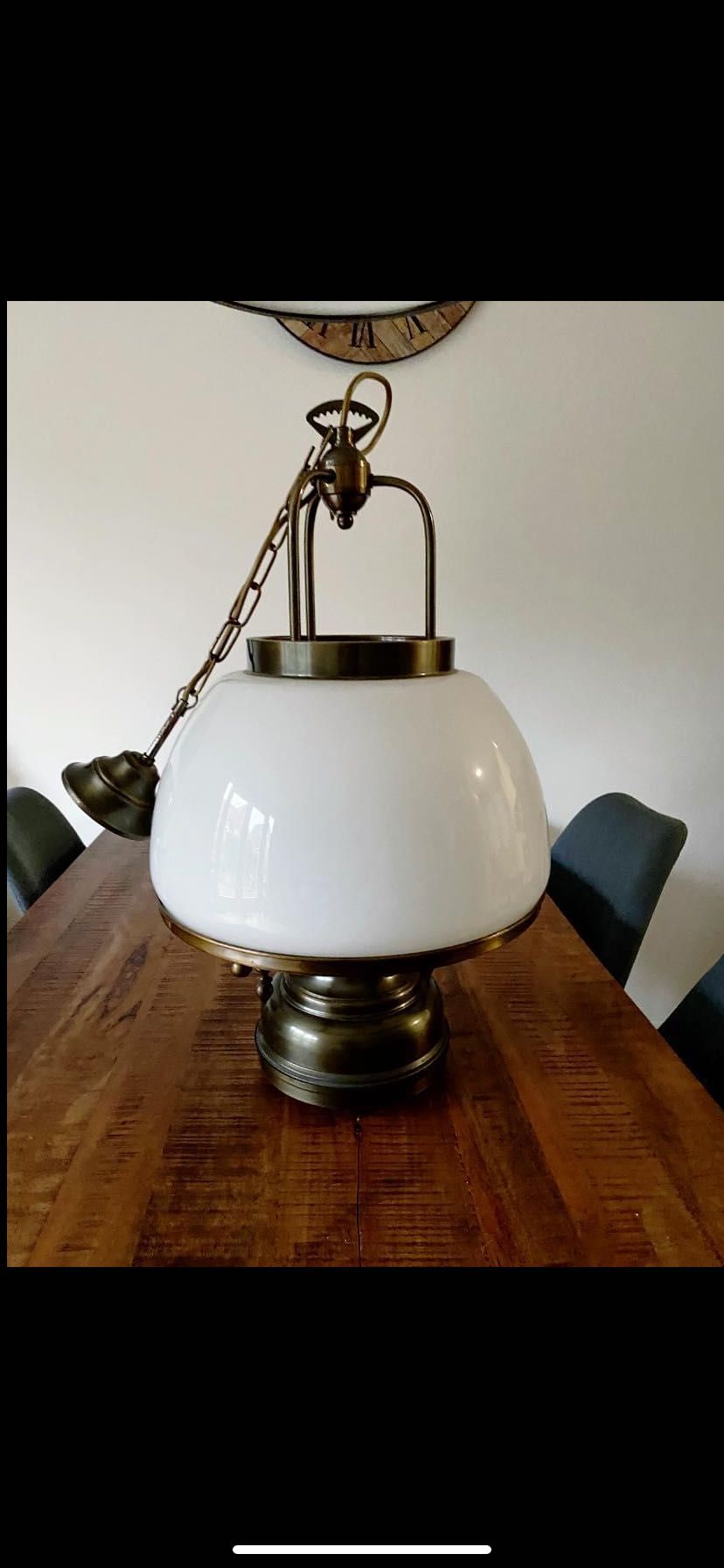 Duża antyczna lampa wisząca Starocie