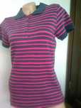 MISS FIORI T-shirt Polo w paski NOWY rozm.M